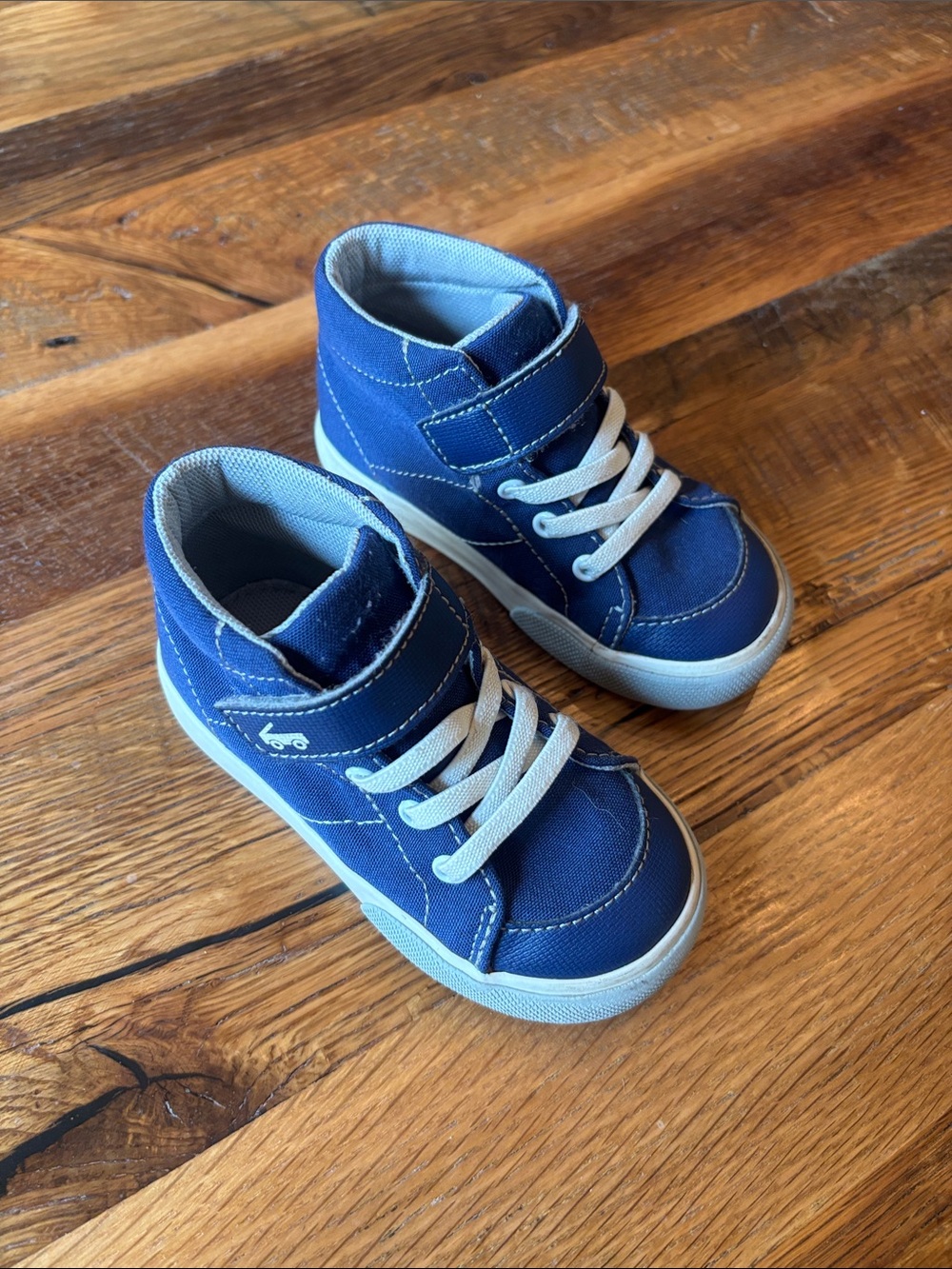 See Kai run Kids Blue High-Top Sneakers with Hook-and-Loop Strap size 7